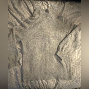 Fuzzy cosy mock neck aerie sweater